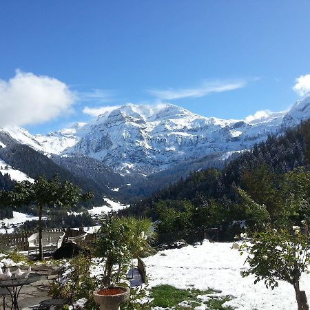 Bergluft Bed & Breakfast Lenk Bagian luar foto