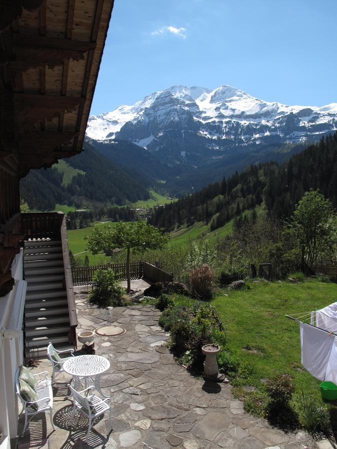 Bergluft Bed & Breakfast Lenk Bagian luar foto